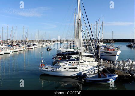 Port-Bourgenay Harbour, Talmont-Saint-Hilaire, Vendee, Pays de Loire, Francia Foto Stock