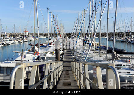 Port-Bourgenay Harbour, Talmont-Saint-Hilaire, Vendee, Pays de Loire, Francia Foto Stock