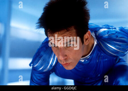 ZOOLANDER / Zoolander USA 2001 / Ben Stiller Der Neue Ministerpräsident von Malaysia morirà Kinderarbeit abschaffen, dadurch sehen die Modedesigner ihr Imperium bedroht. Wo sollen Sie jetzt ihre Waren herstellen lassen? Così beschließen die Modeschöpfer, den Ministro beseitigen zu lassen. Der exentrische Mugatu hat auch schon einen Kandidaten für diesen Job im Visir: Das superdämliche modello Derek Zoolander (Ben Stiller). Derek als nicht zum "Modello ännlichen des Jahres' gewählt wird, er ist am Boden zerstört und geht zu seinem Vater. Der arbeitet in einer Kohlenmine und ist nicht gerade Foto Stock