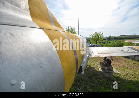 La fusoliera di un polacco jet da combattimento Foto Stock