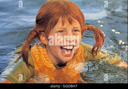 ASTRID LINDGREN: PIPPI IM TAKA-TUKA-terra / Pippi Langstrump pa de sju Haven Schweden/BRD 1969 / Olle Hellblom INGER NILSSON als Pippi Langstrumpf Regie: Olle Hellblom aka. Pippi Langstrump pa de sju Haven Foto Stock