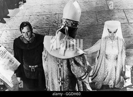 EL CID / El Cid USA 1961 / Anthony Mann Spanien, Mitte des 11. Jahrhunderts: Weite pièces des Landes sind von moslemischen Mauren besetzt. Der unerschrockene Volksheld Rodrigo Bivar (Charlton Heston) bemüht sich um einen Ausgleich zwischen Christen und Mauren. Sein nobili Verhalten gegenüber maurischen Gefangenen hat ihm den Beinamen " El Cid' - Der Herr - eingebracht. Diese Geste schafft ihm jedoch auch Feinde. " El Cid' landet in der Verbannung... Szene mit Jimene (SOPHIA LOREN). box Regie: Anthony Mann aka. El Cid Foto Stock