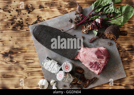 Carne cruda Foto Stock