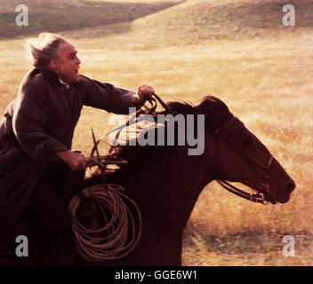 DUELL AM MISSOURI / il Missouri Breaks USA 1975 / Arthur Penn Szene mit Marlon Brando (Lee Clayton). Regie: Arthur Penn aka. La Missouri e si rompe Foto Stock