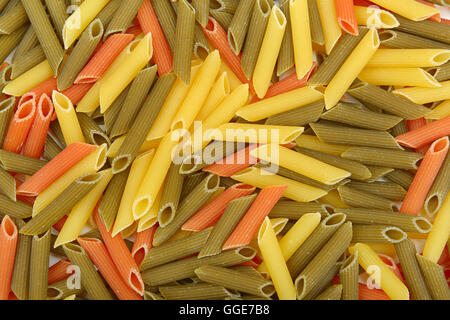 Il colore di sfondo della pasta Foto Stock