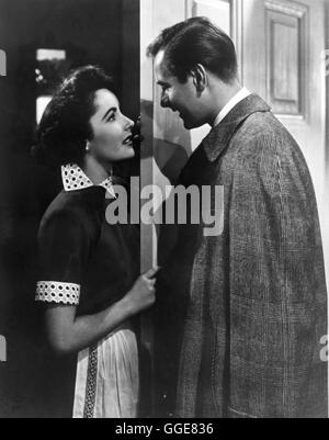 VATER DER BRAUT / padre della sposa USA 1950 / Vincente Minnelli Szene mit Elizabeth Taylor (Kay banche) und DON TAYLOR (Buckley Dunstan). Regie: Vincente Minnelli aka. Padre della sposa Foto Stock