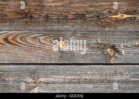 Vintage sfondo di legno. Vecchio di legno marrone grigio weathered texture di sfondo. Foto Stock