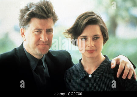 Schauspielerin Isabella Rossellini mit ihrem Mann, Filmregisseur David Lynch. Foto Stock