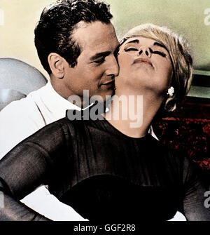 DER PREIS / il premio USA 1963 / Mark Robson Szene mit Andrew Craig (Paul Newman) und Inger Lisa Anderson (ELKE SOMMER) .. Regie: Mark Robson aka. Il premio Foto Stock