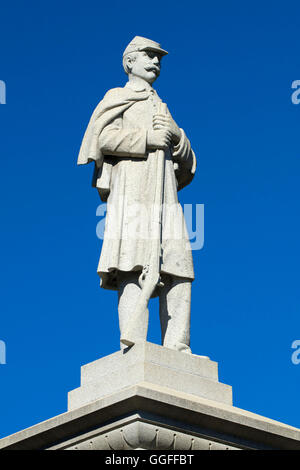 La guerra civile monumento, East End Park, Winsted, Connecticut Foto Stock