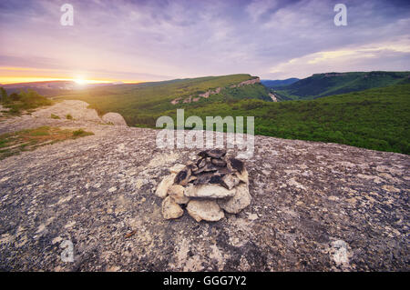 Paesaggio di montagna. Composizione della natura. Foto Stock