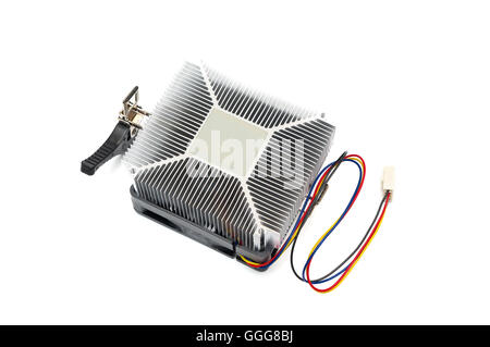 Computer dissipatore di calore della CPU e la pasta termica Foto Stock