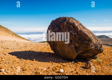 Geografia / viaggi, Spagna, Huevos del Teidedel Teide, uova del Teide, Palline lava, Montana Blanca, Pico del Teide Teidedel, 8m, il Parque Nacional de la lettura de Las Cañadas del Teide Teidedel, Parco Nazionale di Teide Patrimonio naturale UNESCO, Tenerife, Isole Canarie, Freedom-Of-Panorama Foto Stock