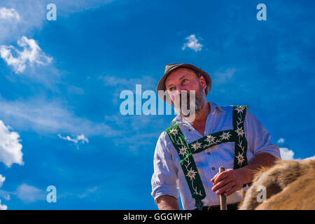 Geografia / viaggi, Germania, Viehscheid, Senn, contadini, Oberstdorf, Allgaeu, Freedom-Of-Panorama Foto Stock