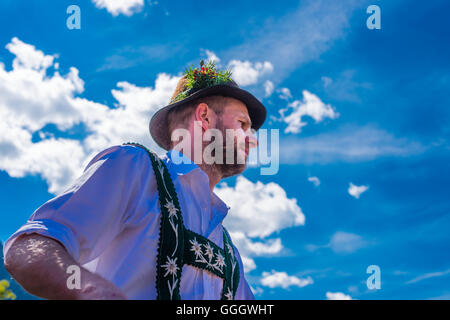 Geografia / viaggi, Germania, Viehscheid, Senn, contadini, Oberstdorf, Allgaeu, Freedom-Of-Panorama Foto Stock