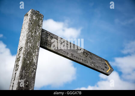 Pennine Way segno, Inghilterra Foto Stock