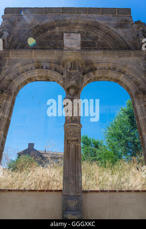 Rovine dell Ospedale di Santa Scolastica Chiesa, Avila, Castilla y Leon, Spagna Foto Stock