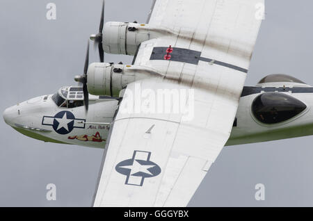 PBY-5 A Catalina G-PBYA, volando a Old Warden Foto Stock