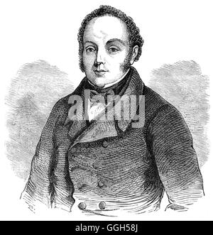 Feargus Edward O'Connor (1794 - 1855) era un irlandese Chartist leader e avvocato del piano terra, che cercava di fornire piccoli appezzamenti per la Lena classi. Dopo il fallimento del piano, O Connor il comportamento divenne sempre più irregolare, culminando in un assalto su tre MPs e una ripartizione mentale, da cui egli non consente di recuperare. Foto Stock