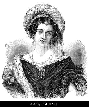 La Principessa Victoria di Sassonia Coburgo - Gotha-Saalfeld (1786 - 1861) era una principessa tedesca che ha sposato Prince Edward, Duca di Kent e Strathearn e più tardi ha dato nascita alla futura regina Victoria. Foto Stock