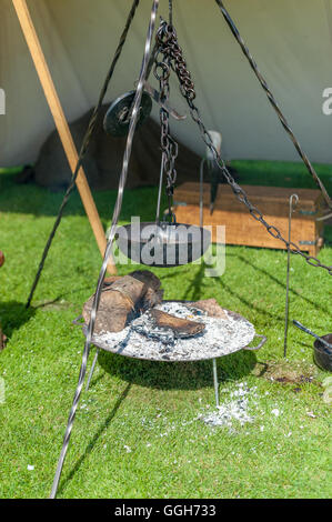 Battaglia di Wodensfield rievocazione del 5 agosto 910 A.D. La battaglia di Tettenhall Foto Stock