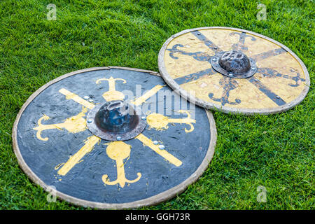 Battaglia di Wodensfield rievocazione del 5 agosto 910 A.D. La battaglia di Tettenhall Foto Stock