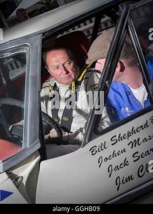 Jochen Maas, 1963 Ford Galaxy 500, St. Mary's trofeo, Goodwood, racing, auto racing, classic car, Chichester, Sussex, uni Foto Stock