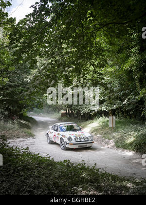 1972 Porsche 911, Foresta Rally, Goodwood Festival della velocità 2014, racing, auto racing, classic car, Chichester, Sussex, Regno Kin Foto Stock