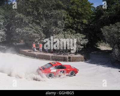 Porsche 911, Foresta Rally, Goodwood Festival della velocità 2014, racing, auto racing, classic car, Chichester, Sussex, Regno Ki Foto Stock