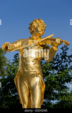 Johann Strauss memorial nel parco, 1° distretto, citta' interna, Vienna, Austria Foto Stock