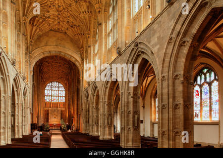 Sherborne Abbey, Dorset, Inghilterra, Gran Bretagna Foto Stock