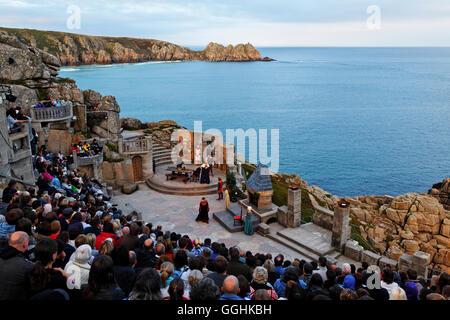 Land's End Minack Theatre, Porthcurno, Cornwall, Inghilterra, Gran Bretagna Foto Stock