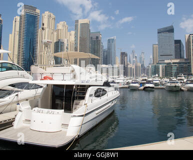 Porto di Dubai Marina, Dubai, EAU. travel - Dubai - Dubai Marina - Dub Foto Stock