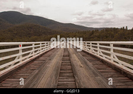 Sul fiume nevoso nella valle Deddick Foto Stock