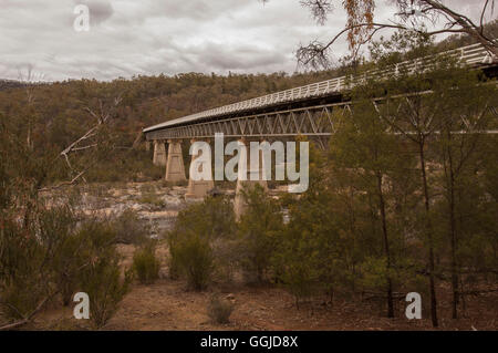 Sul fiume nevoso nella valle Deddick Foto Stock