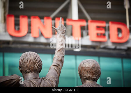 Il Manchester United Santa Trinità Matt Busby statua artista designer creativo progettato creato a mano predisposto artigianali realizzati da sculpte Foto Stock