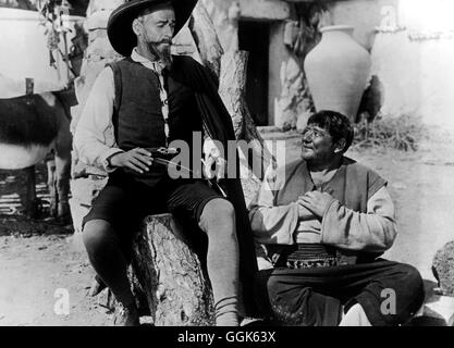 DON QUICHOTE / Don Kikhot UdSSR/Unione Sovietica 1957 / Grigori Kozintsev NIKOLAI CHERKASOV (Don Chisciotte), YURI TOLUBEYEV (Sancho Panza) Regie: Grigori Kozintsev aka. Don Kikhot Foto Stock