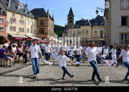 Dancing processione di Echternach, Lussemburgo Foto Stock