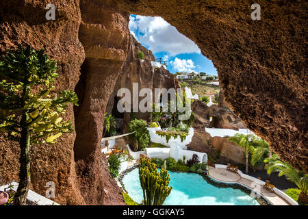 Museo e ristorante, LagOmar, Nazaret, Lanzarote, Isole Canarie, Spagna Foto Stock