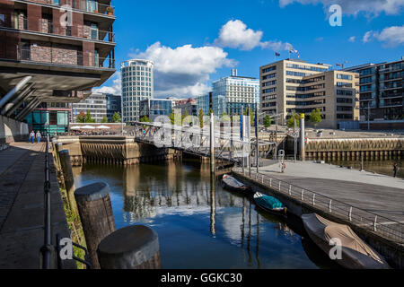 Magellan terrazze, HafenCity di Amburgo, Germania Foto Stock