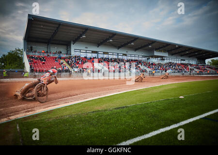 Il Belle Vue Aces speedway azione British speedway team Manchester North West England Racing 1928 Cinodromo Belle Vue stadi Foto Stock