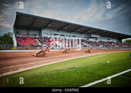 Il Belle Vue Aces speedway azione British speedway team Manchester North West England Racing 1928 Cinodromo Belle Vue stadi Foto Stock