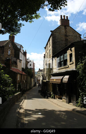 Robin cappe Bay, vicino a Whitby, North Yorkshire, Inghilterra: Foto Stock