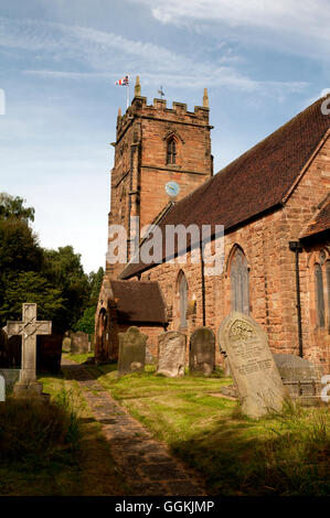 La Chiesa di San Nicola, Curdworth, Warwickshire, Inghilterra, Regno Unito Foto Stock