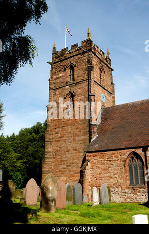 La Chiesa di San Nicola, Curdworth, Warwickshire, Inghilterra, Regno Unito Foto Stock