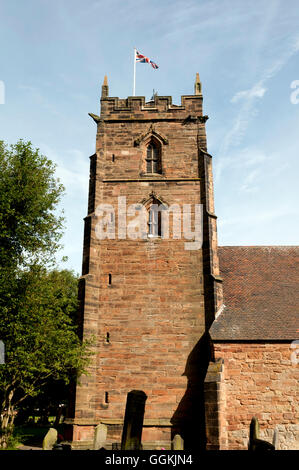 La Chiesa di San Nicola, Curdworth, Warwickshire, Inghilterra, Regno Unito Foto Stock