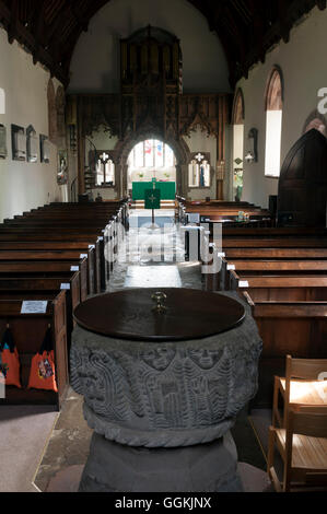 La Chiesa di San Nicola, Curdworth, Warwickshire, Inghilterra, Regno Unito Foto Stock