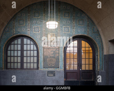 Ingresso pedonale Old Elbe Tunnel Foto Stock