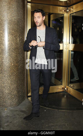 New York, Stati Uniti d'America. 05 Ago, 2016. Jack Huston a New York Live per parlare del suo nuovo film Ben-Hur in New York. NY Agosto 05, 2016. Credito: RW/MediaPunch/Alamy Live News Foto Stock