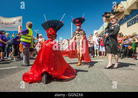 Brighton Pride 6 agosto 2016, Inghilterra. Foto Stock